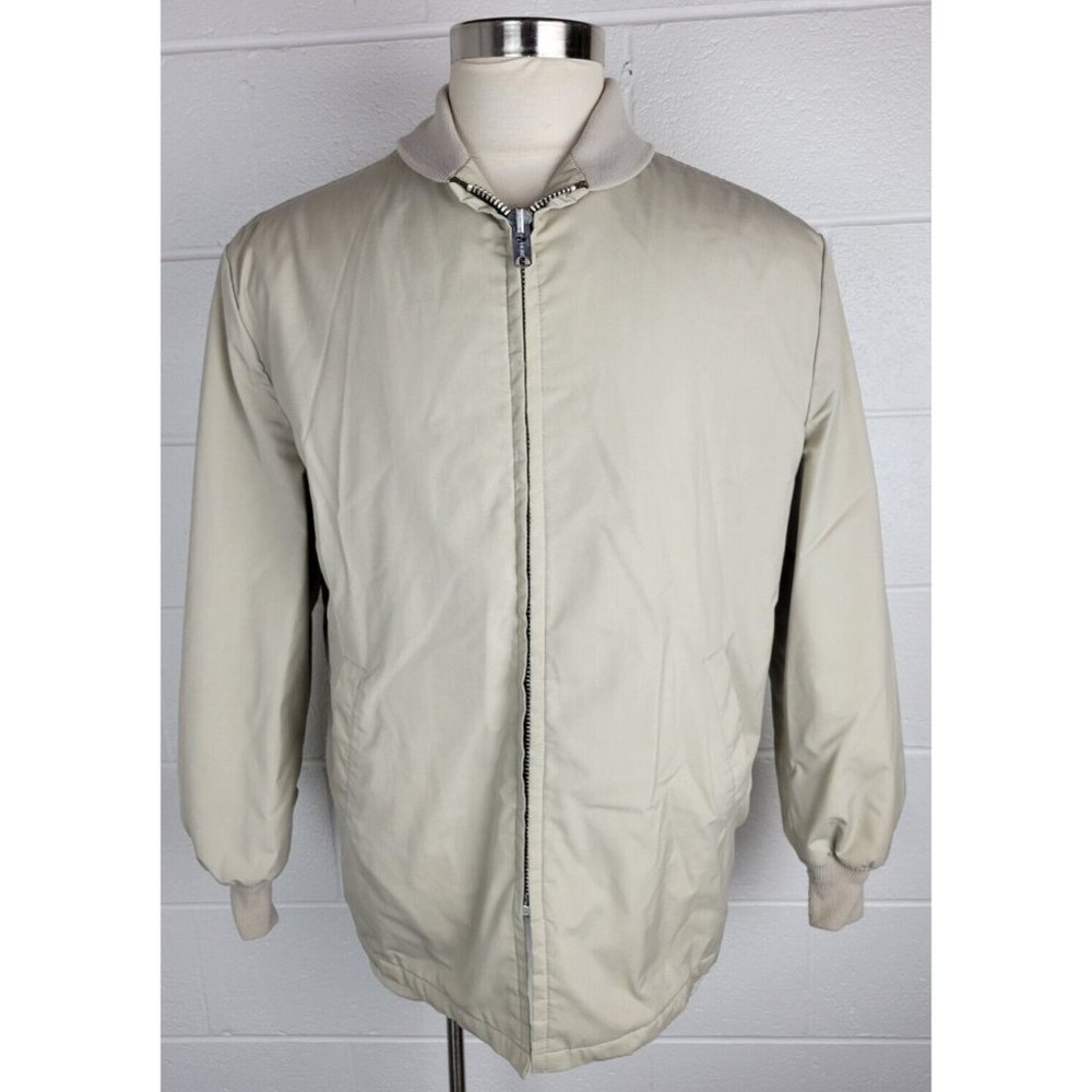 Vintage Congress Maine Guide Mens Jacket Coat Beige Thinsulate USA Sz 48‎